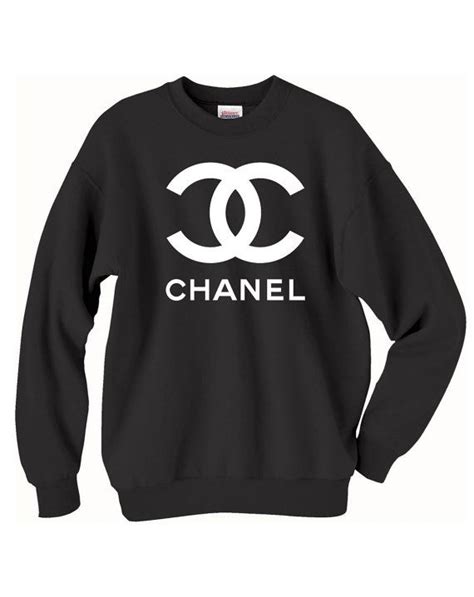 black and gold chanel crewneck|Cardigans & Pullovers .